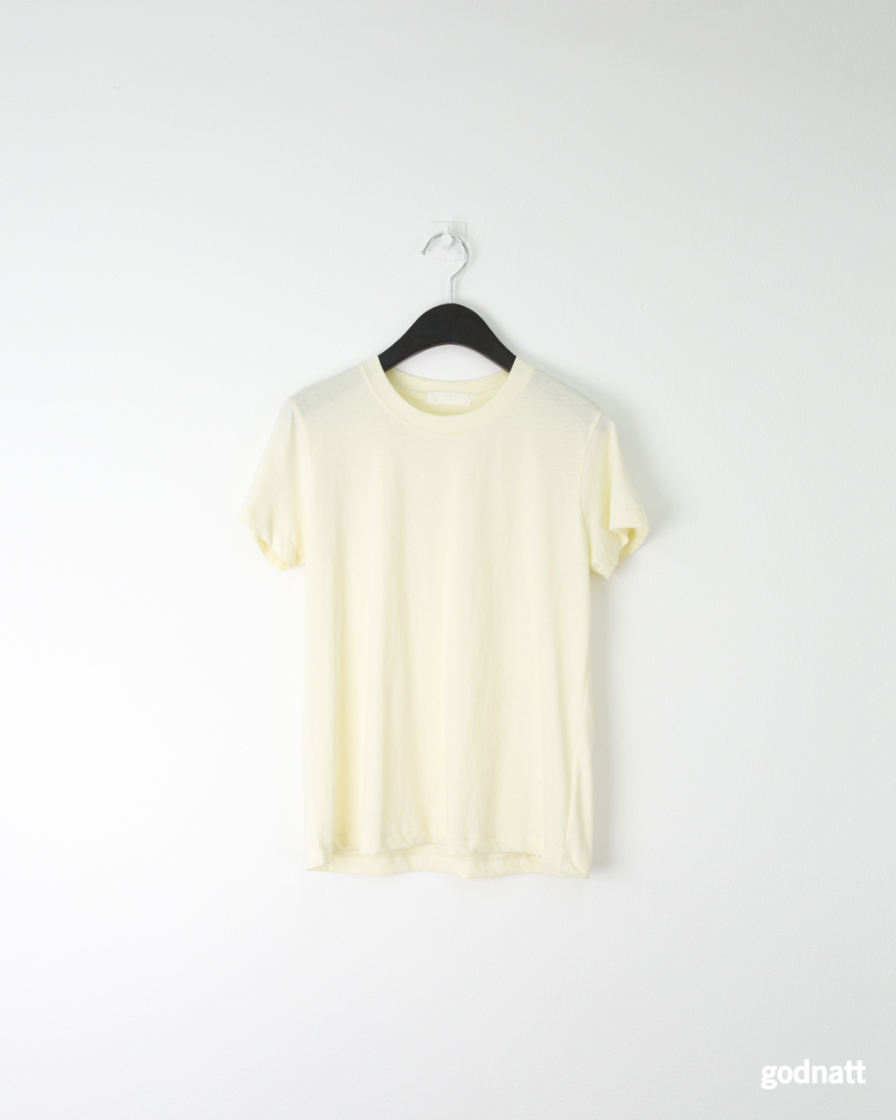 반팔 티셔츠 아이보리 색상 이미지-S1L37